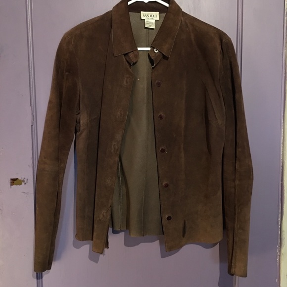 Vintage real leather suede jacket - Picture 2 of 4